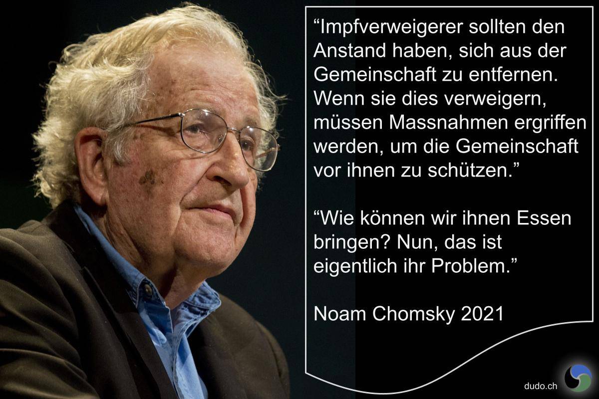 Noam Chomsky zu Impfverweigerer