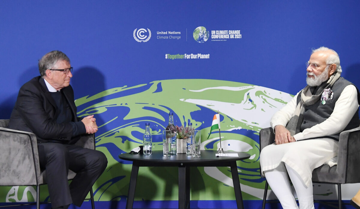 Shri Narendra Modi und Bill Gates